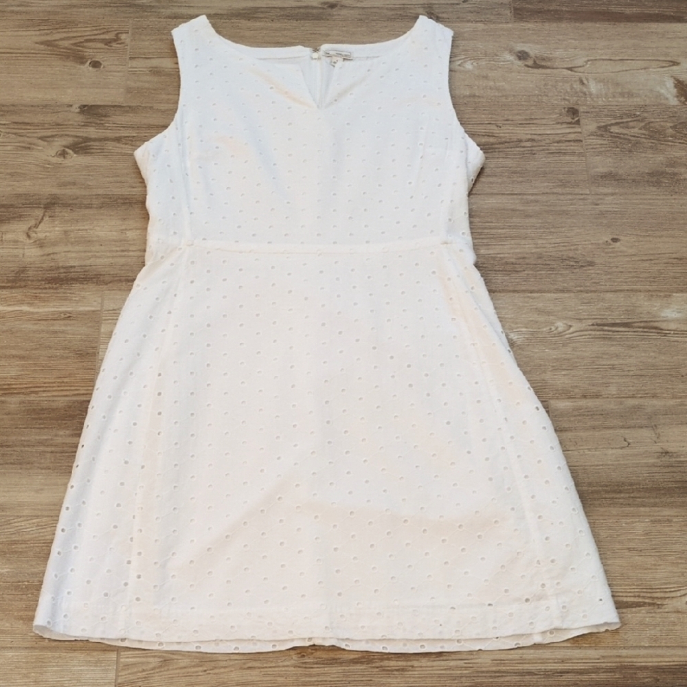 GAP White Sleeveless A-line Dress Size 6